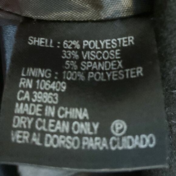 Tahari ASL Exclusively for Bloomingdale’s Black Notched Collar Size 2 Blazer - Picture 9 of 9